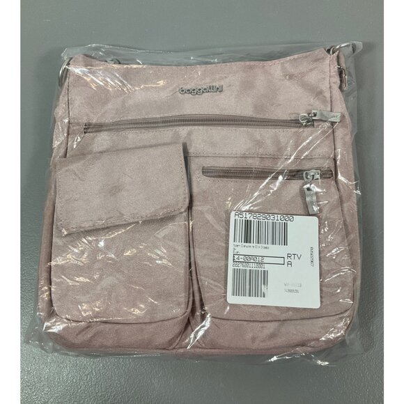 Baggallini Modern Everywhere Slim Crossbody Bag - Blush - Picture 1 of 6